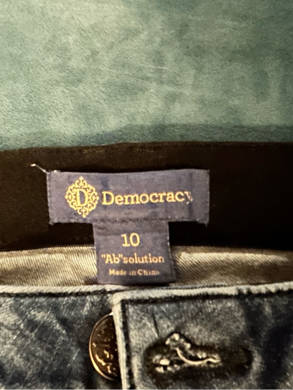 Democracy Blue Denim Jeans sz 10